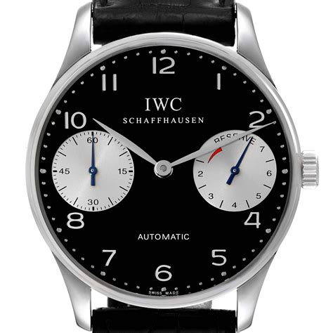 iwc black portuguese|iwc portuguese for sale.